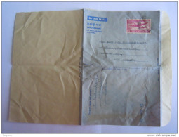 India Inde Aerogramme Postal Stationery  55 NP 1964 Ernakulam To Münster - Aérogrammes