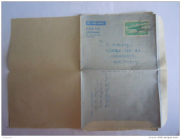 India Inde Aerogramme Postal Stationery  50 NP 1962 Kanchrapara To Osnabrück West Germany - Aérogrammes