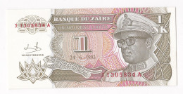 Zaire 1 Nouveau Likuta 1993 , N° J 1305834 A , Billet Neuf - UNC - Zaïre