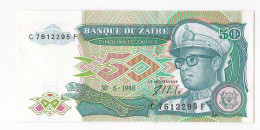 Zaire 50 Zaires 1988 , N° C 7612295 F , Billet Neuf - UNC - Zaire