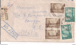 ARGENTINA- LETTERA VIA AEREA RACCOMANDATA -  TIMBRO POSTE BUENOSAIRES, 1966 - REGGIO EMILIA - Lettres & Documents