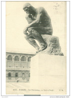Paris -Le Penseur De Rodin De Profil Sculpture , B/N - 1907 - VERONA, ITALIA, - Statues