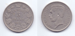 Belgium 5 Francs 1933 (legend In Dutch) Pos. A - 5 Francs & 1 Belga