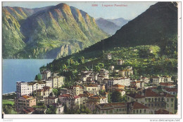 LUGANO, PARADISO, COLORI VIAGGIATA 1913, ITALIA - RAVENNA - Paradiso