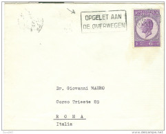 STORIA POSTALE,  Centenaire De La Mort De Léopold I°, VIAGGIATA PER ROMA,  I TALIA,1966 - Covers & Documents