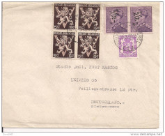 BELGIQUE, LETTERA VIAGGIATA  1950, BRUXELLES - LEIPZIG - Sonstige & Ohne Zuordnung