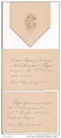 PRATOLA PELIGNA, AQUILA, INVITO AL MATRIMONIO, 1887, CESIDIO DE PROSPERO - AMELIA GIAMMARCO,PER BARONE GENNARO SARDI, - Hochzeit