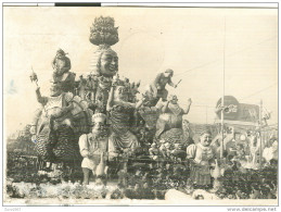 CARNEVALE DI VIAREGGIO, CARTOLINA B/N VIAGGIATA 1949, CARRO ALLEGORICO, TIMBRO POSTE VIAREGGIO  TARGHETTA CARNEVALE, - Carnaval
