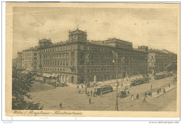 Wien - Ringstrasse , Kärntnerstrasse ,ILLUSTRATED Postkarte Weiße SCHWARZ ZUR TRIESTE 1922 SMALL SIZE 9 X 14, - Ringstrasse