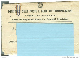 MINISTERO DELLE POSTE E  TELECOMUNICAZIONI, CASSE DI RISPARMIO POSTALI, 1957, - Poste