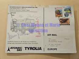 AUTOGRAPHES HIMALAYA 1983 ANNAPURNA NEPAL EXPEDITION SCHLAMBERGER GSELLMANN SCHAUER - Sportief