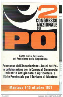 2° CONGRESSO NAZIONLE DEL PO, ASSOCIAZIONE AMICI DEL PO, MANTOVA 1971,  ANNULLO SPECIALE FIGURATO SU CARTOLINA DEDICATA, - Géographie