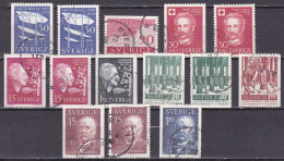 SE188B – SUEDE – SWEDEN – 1959 FULL YEAR SET –– Y&T 437/445 USED 12,10 € - Used Stamps