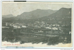 CHIASSO - PANORAMA - B/N VIAGGIATA  1906 -  FORMATO PICCOLO 9 X 14. - Chiasso