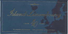 Luxembourg Carnet N° 10, Relations Aériennes Avec L'Islande, 16 Timbres Neufs Et Oblitérés - Booklets