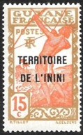 ININI  - YT 6  - Tir à L'arc - 15c - NEUF* - Unused Stamps