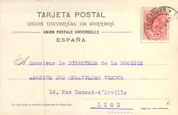 Espagne Spain Espana Tarjeta Postal Privada De La Fàbrica De Glucosas, Glicerinas M.Foret Barcelona 1911 + Factura - Barcelona