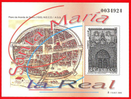 España. Spain. 2000. PO. Iglesia De Santa Maria La Real. Aranda De Duero. Burgos - Blocs & Hojas