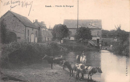 LOUE (Sarthe) - Moulin De Barigné - Vaches, Cheval - Voyagé 1905 (2 Scans) Mlle Roquemaure à Sainte-Foy-la-Grande - Loue