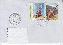 ROMANIA: JOINT ISSUE WITH SPAIN - MOUNTAIN FAUNA 2 Stamps On Cover Circulated #427862544 - Registered Shipping! - Brieven En Documenten