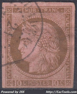TIMBRE COLONIES GENERALES CERES N° 18 CACHET DE GUADELOUPE - MARGES INTACTES - Ceres