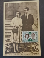 CARTE MAX  / COB 1169 / MARIAGE ROYAL - 1951-1960