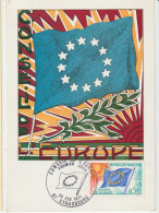 Conseil De L'Europe (drapeau)  Carte-maximum Strasbourg 1971 - Altri & Non Classificati