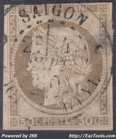 TIMBRE COLONIES GENERALES CERES N° 20 CACHET SAIGON COCHINCHINE - A VOIR - Ceres