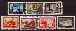 BULGARIA - 1955 - 1100 Cyrillic Alphabet - Mi 950/56  Used - Used Stamps