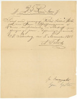 Fotografie Russland Albert Felisch (1837-1908) Sankt Petersburg Autograph 1877 - Maler Und Bildhauer