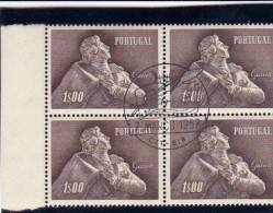 Portugal -4  Quadras  1957  Almeida Garrett - Marcophilie