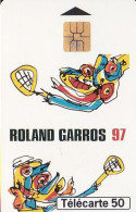 F737  05/1997 - ROLAND GARROS 97 - 50 SO3 (verso : N° Deux Lignes Vers La Droite) - 1997