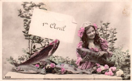 CPA 1 Euro- 1er Avril -(8) -Poisson-fillette - 1er Avril - Poisson D'avril