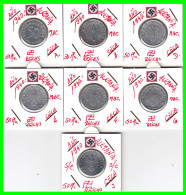 GERMANY - ALEMANIA DEUTFCHES REICH SERIE DE 7 MONEDAS DE 0.50 REICHSPFENNIG AÑO 1940 – KM 96 ( SERIE COMPLETA 7 CECAS ) - 50 Reichspfennig