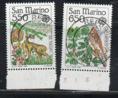 REPUBBLICA DI SAN MARINO 1986 EUROPA UNITA CEPT SERIE COMPLETA COMPLETE SET USATA USED OBLITERE' - Used Stamps