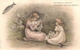 CPA 1 Euro- 1er Avril -(8) -Poisson-fillettes - April Fool's Day