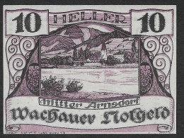 Austria - Notgeld Non Circolato FdS UNC Da 10 Heller Wachauer (JPR) 1122.6-IIc-10 -1920 - Oesterreich