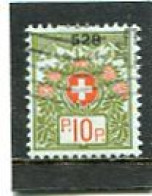 SWITZERLAND/SWEIZ - 1926  10c  FRANCHISE  FINE USED - Vrijstelling Van Portkosten