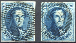 [O SUP] N° 4+4a, Les 2 Nuances Au Travers De 2 Timbres Bien Margés - Lot Superbe - Cote: 135€ - 1851-1857 Medaillons (6/8)