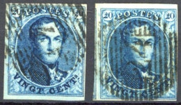 [O SUP] N° 4+4a, Les 2 Nuances Au Travers De 2 Timbres Très Bien Margés - Lot Superbe - Cote: 135€ - 1851-1857 Medallions (6/8)