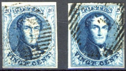 [O SUP] N° 4A+4Aa, Les 2 Nuances Au Travers De 2 Timbres Bien Margés - Lot Superbe - Cote: 135€ - 1851-1857 Médaillons (6/8)