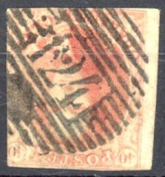 [O TB] N° 5, 40c Carmin, Quasi Margé - TB Obl Centrale Rare 'P124' Vielsalm - Cote: 575€ - 1851-1857 Médaillons (6/8)