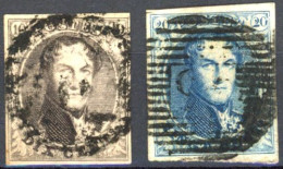 [O SUP] N° 6B/7B, Les Deux Valeurs Papier Côtelé - Belles Grandes Marges - Cote: 160€ - 1851-1857 Medaglioni (6/8)