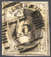 [O SUP] N° 6A (Pl. III), Grandes Marges Et 4 Voisins - Superbe Obl Centrale 'P73' Liège - 1851-1857 Medallones (6/8)