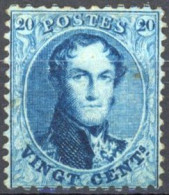 [* SUP] N° 15Aa, 20c Bleu Foncé,  Légère Trace - Excellent Centrage - Cote: 660€ - 1863-1864 Medaglioni (13/16)