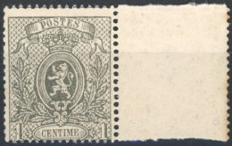 [** SUP] N° 23A, 1c Gris, Bord De Feuille - Fraîcheur Postale - Cote: 240€ - 1866-1867 Petit Lion (Kleiner Löwe)