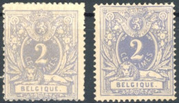 [** SUP] N° 27c, 2c Crayeux, Fraîcheur Postale - Joint 27a* Outremer Pour Comparaison Et Bon Compté - Cote: 890€ - 1869-1883 Leopold II