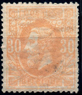 [** SUP] N° 33, 30c Ambre, TB Centrage, Fraîcheur Postale - Certificat Photo - Cote: 625€ - 1869-1883 Leopold II