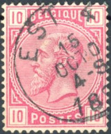 [O SUP] N° 38, Obl Concours Ambulant 'EST 4' - Coba +30 € - 1869-1883 Leopold II.