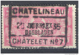 4Jj-594: N° JO36: CHATELINEAU // CHATELET N° 7 - Zeitungsmarken [JO]